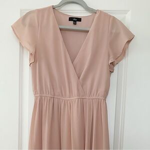 Lulus Bush Pink Maxi Dresss